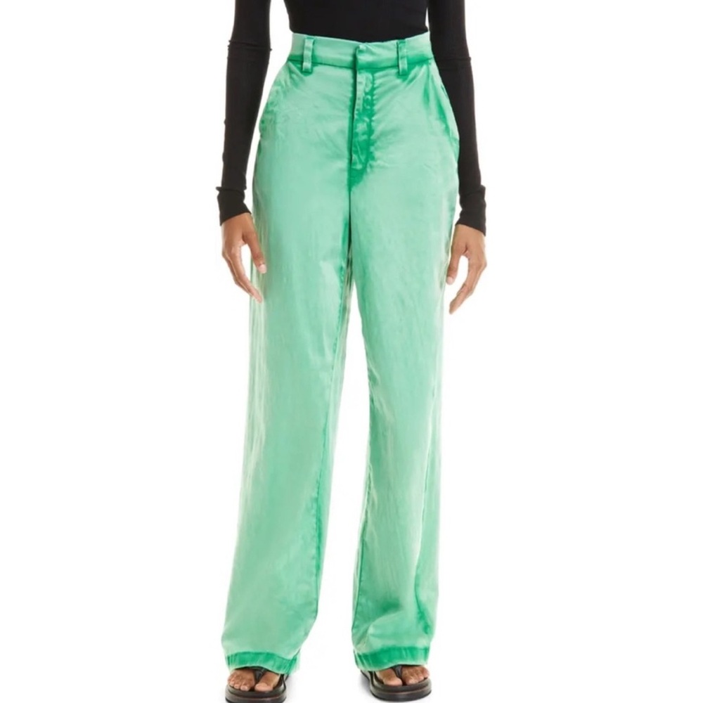 Cotton Citizen Green Wide Leg Pants